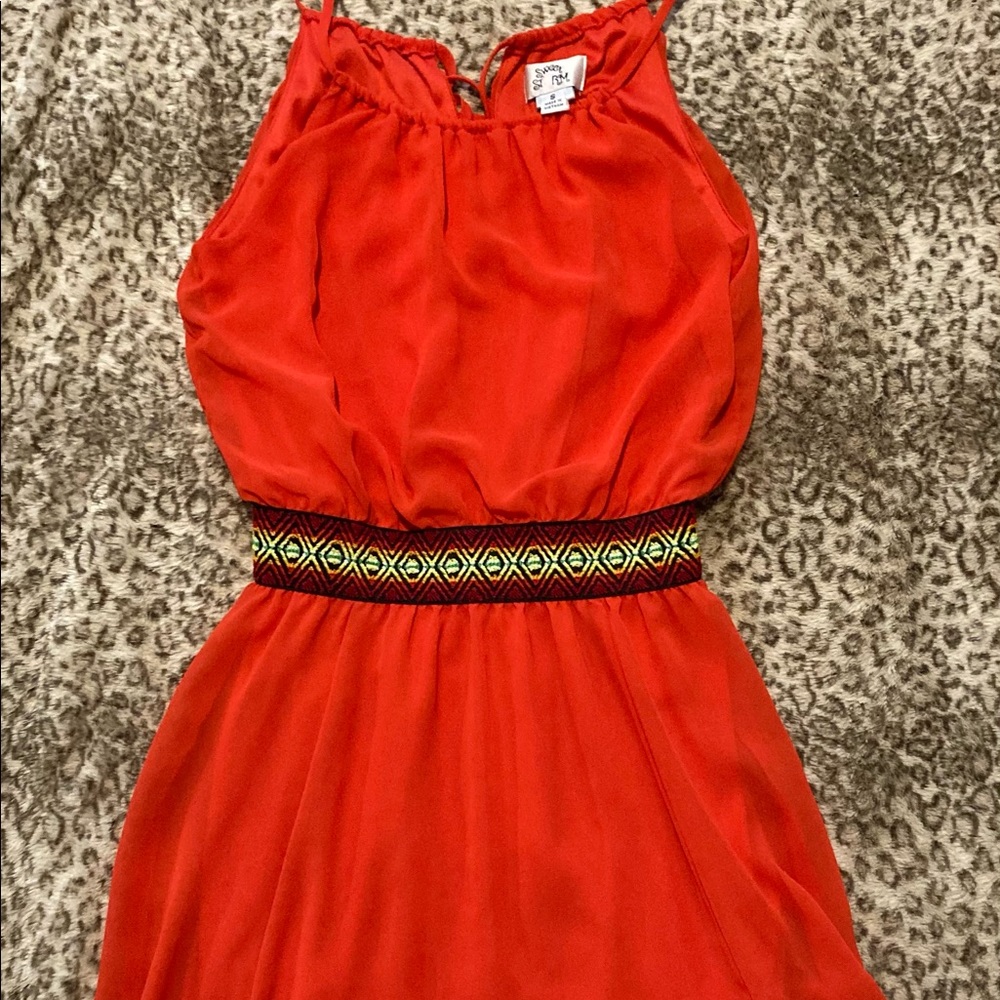 Bright orange fun Sumer dress (short)